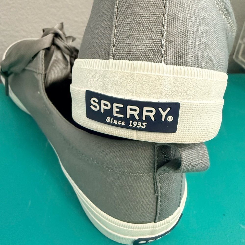 Sperry Charcoal Canvas Sneakers
